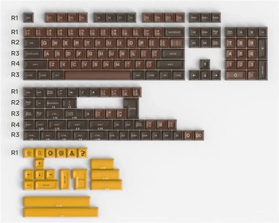 Chocolate Theme Keycap SA Height 172 Keycaps Full Set Key for Cherry MX Keyboard
