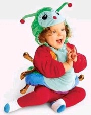 Hyde and Eek Infant Halloween Plush Costume Caterpillar Pullover 6-12 Months