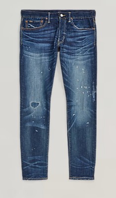POLO RALPH LAUREN Sullivan Slim Stretch Jeans Men s 38x32 Distressed Denim