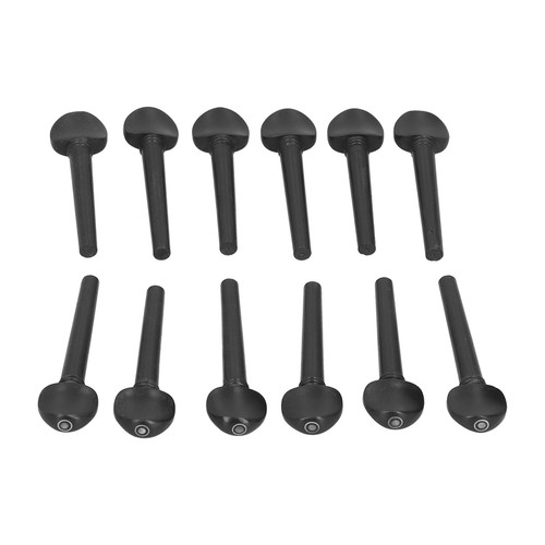 12Pcs Ebony Peg Wooden Tuning Replacement Accessories For Oud Violin LWCP - Picture 19 of 22