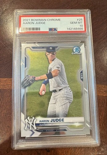 2021 Bowman Chrome - Aaron Judge #25 PSA 10