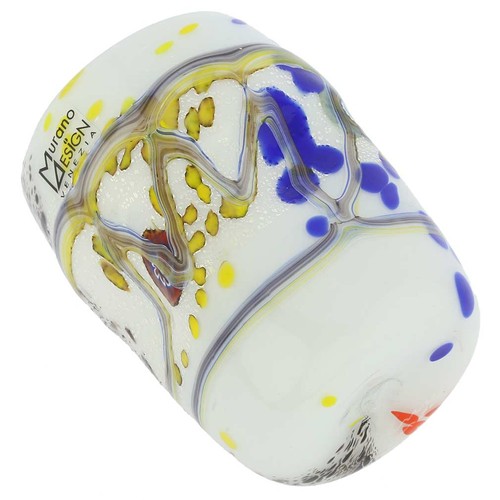 Vaso de vidrio de arte moderno GlassOfVenice Murano - blanco - Imagen 2 de 5