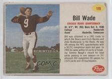 1962 Post Billy Wade #119 qp4