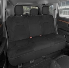 Motortrend Waterproof Rear Split Bench Back Seat Cover, Black, MTSC-279-BK