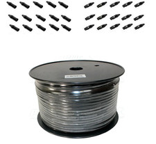 300 ft Spool Mic High Performance Cable  w/ 15 Male - 15 Female 3pin Connectors