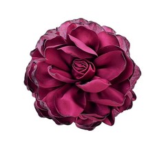 Flower Pins for Clothes Fabric Flower Brooches for Women Statement Rose Flower L