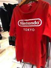 Nintendo Store Tokyo Exclusive T-Shirt Red/Gray Japan Tokyo Limited Edition Br