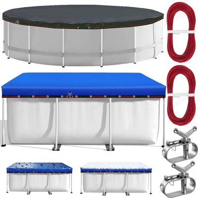 Poolabdeckung rund Abdeckplane Pool Abdeckung Solarplane Poolplane Plane Winter 