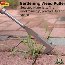 Stainless Steel L-Shaped Weeding Tool for Garden, Patio & Narrow Gaps