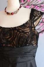 Marina USA Dark Romantic Taffeta Evening Dress Ball Formal Regency UK 14 EUR 42