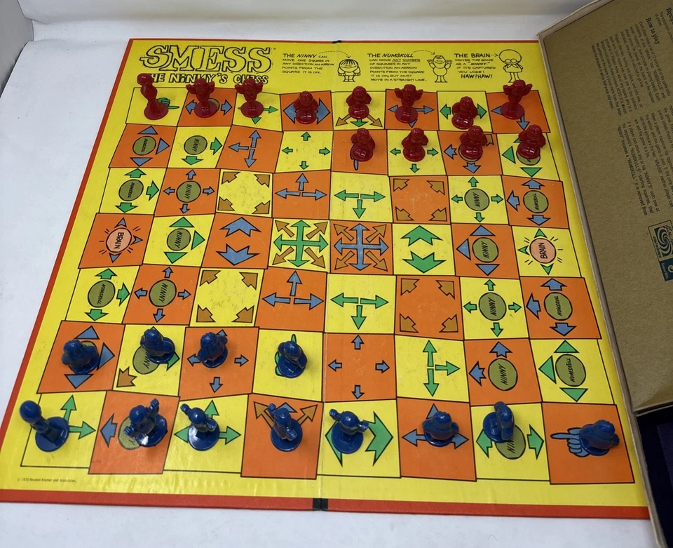 SMESS The Ninny's Chess Board Game 1970 VINTAGE Parker Brothers Complete! - Image 2 of 4