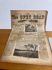 RARE Vintage Newspaper N.R.M.A. "The Open Road" Sydney September 19 1946