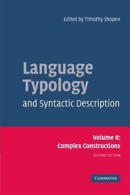 LANGUAGE TYPOLOGY AND SYNTACTIC DESCRIPTION: VOLUME 2, By Timothy Shopen *VG+*