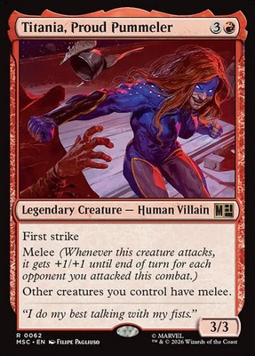 Magic/MTG Titania, Proud Pummeler MSC-62 Rare Deutsch NM