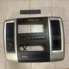2009-2012 Dodge Ram 1500 2500 Dash Radio Bezel Trim Vent Panel Oem Silver