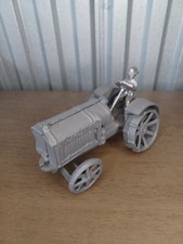 VINTAGE CAST IRON MCCORMICK DEERING TRACTOR With DRIVER 1960's