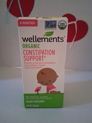 Organic Baby Constipation Support  4 Oz By Wellements