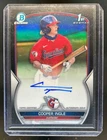 2023 Bowman Draft Cooper Ingle Chrome Auto Black Refractor 1st #69/75