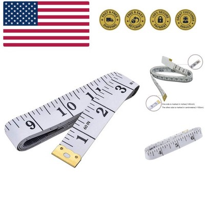 Soft Vinyl Measuring Tape - 60-Inch Dual Scale for Crafting & Body Measurement
