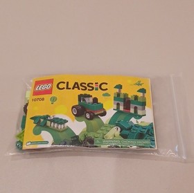 Lot of 2 LEGO Classic Creative Box Sets 10706 Blue & 10708 Green Complete