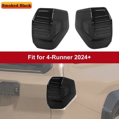 2x Smoked Black Rear Side Taillight Backloghts Lamp Cover Trims For 4Runner 2025