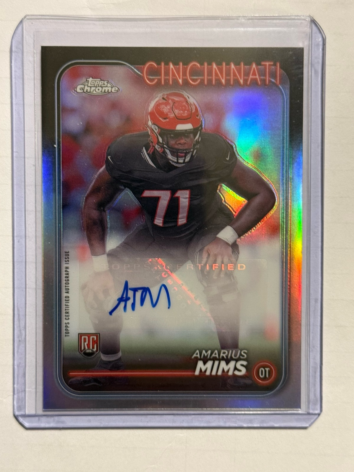 Amarius Mims Topps Chrome Rookie Autographs Variations #RAAMI Base