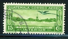 GUATEMALA Used Air Post Quetzal Selections: Scott #C40 15c Yel Grn INTERIOR $$