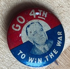 Vintage FDR Pinback 