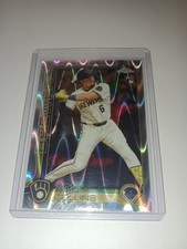 2025 Topps Chrome Baseball Isaac Collins RC #92 Ray Wave Refractor