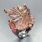 Handmade 38 ct Natural Ametrine Ring 925 Sterling Silver Size 8 /R456152