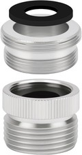 Faucet Adapter with Aerator 3/4" Garden Hose Sink Polished Chrome Plated Faucet