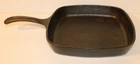 GRISWOLD 55C Cast Iron Deep Square (9 11/16") Skillet Pan, Small Logo, EUC