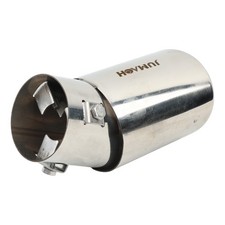 Car Exhaust Pipe Tip Rear Tail Throat Muffler Stainless Steel Round Accessories