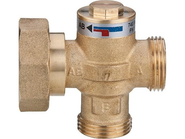 Easyflow Wood 741C04 RüCklaufanhebeventil 55°C DN25 (1') Ag DN25 (1') ÜWm-image