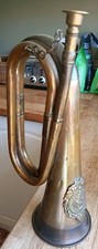 Vintage Argyll  Sutherland Highlanders Military Brass  Copper Bugle As Photos