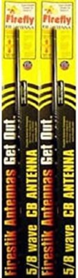 2 Pack Black FL3-B 3 Foot Firefly Antennas - Optimal Signal & Easy Tuning