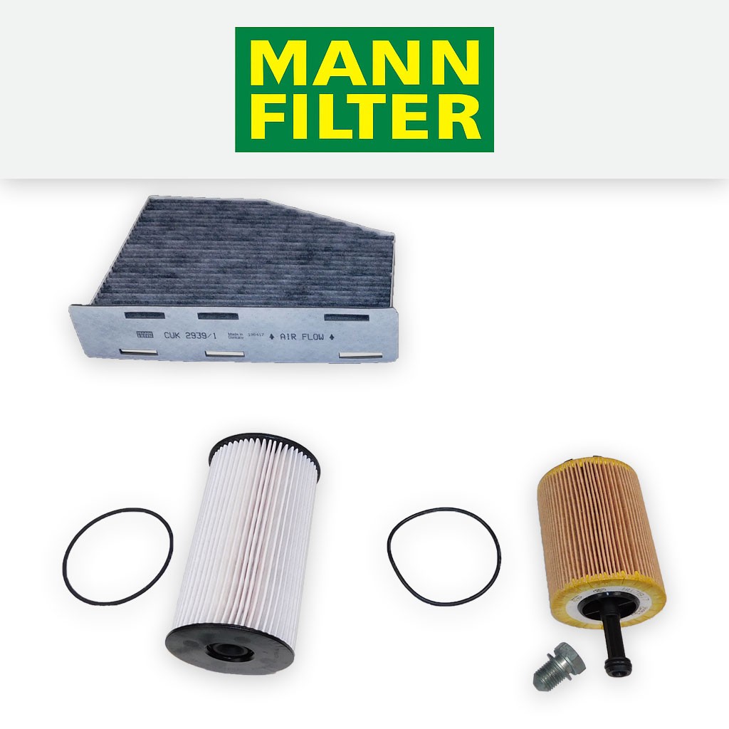 SERVICE KIT for VW TOURAN (1T1) 1.9 TDI MANN OIL FUEL CABIN FILTERS (2005-2010)