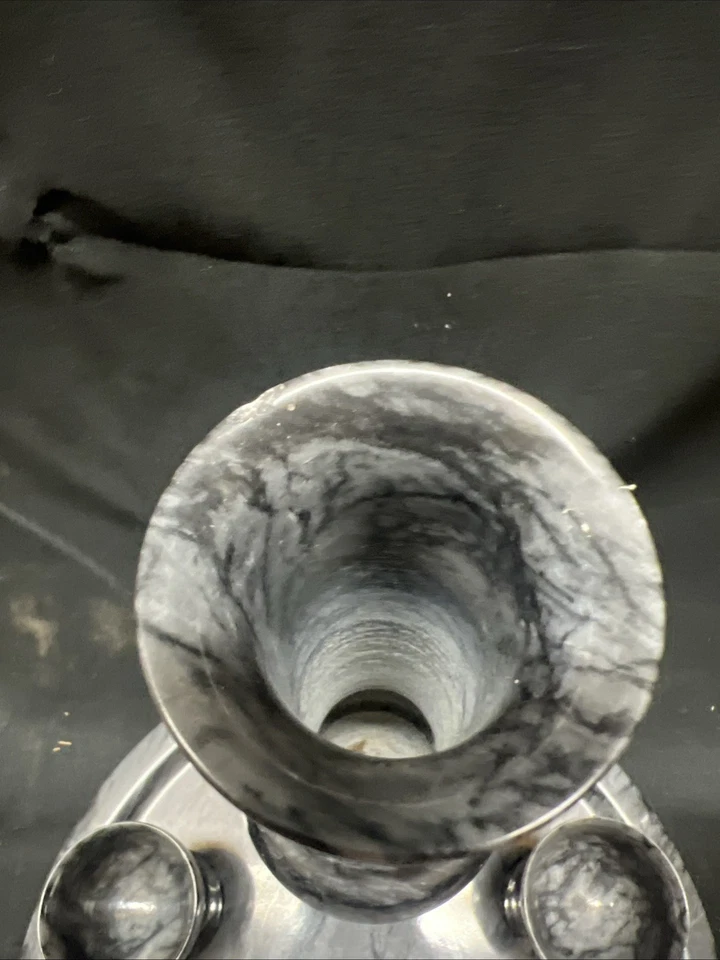 Hermoso conjunto de olla y tazas de vino de mármol de Taiwán vintage decoración antigua Foto 4 de 4