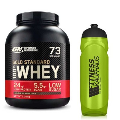 (40,75 EUR/kg) Optimum Nutrition 100% Whey Gold Standard 2270g + Trinkflasche