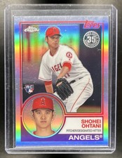 2018 Topps Chrome Shohei Ohtani 1983 Refractor Rookie RC #83T-6 Angels