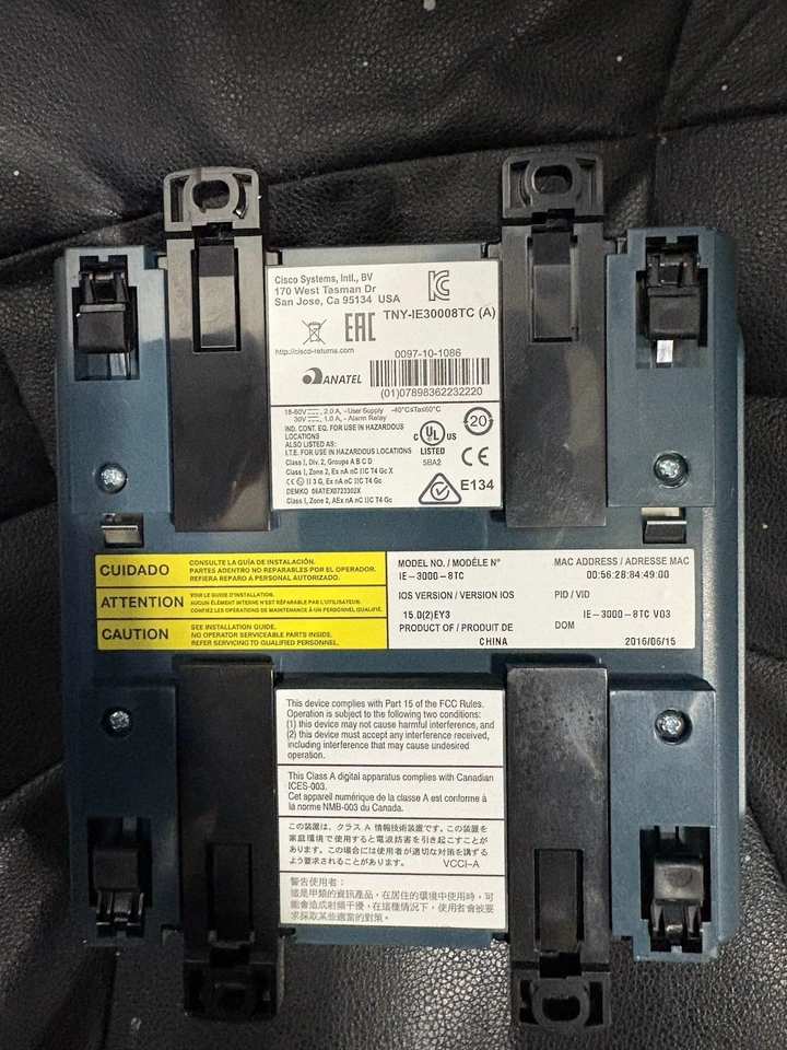 NOB CISCO IE-3000-8TC-E MANAGED IE SWITCH BASE MODULE 8 X 10/100/100BASE-TX - Image 2 of 2