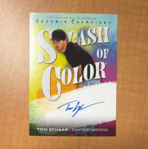 Upper Deck 2026 Goodwin Champions Splash of Color Autos Tom Schaar SA ...