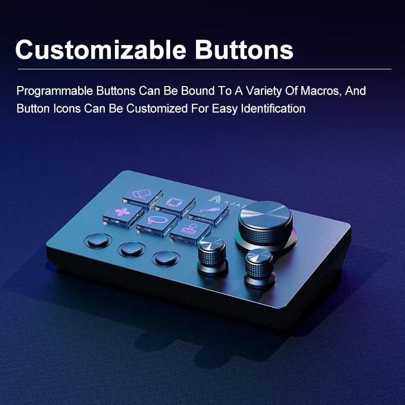 Ajazz AKP03E Programmable Macro Keyboard Console Panel Custom Button RGB - Image 4 of 4