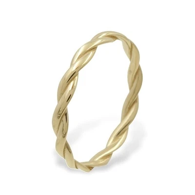 Damenring twisted Gold 333 Ring 2,7mm Größen 50 52 54 56 58 - Bild 1 von 2