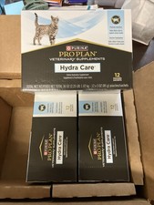 3 Purina Pro Plan Hydra Care Hydration Supplement For Cats 1 Box With 12 Pouches