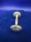 Silver Metal Dumbbell-Shaped Baby Rattle Novelty Unisex 0+ Months — photo 2