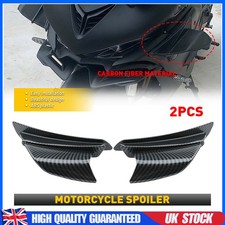 Motorcycle Motorbike Clip On Windshield Wind Screen Deflector Extension Spoiler