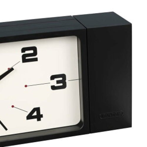 DULTON Double Face Wall Clock Rectangle Black Magnet Type H21