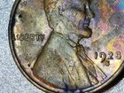 1928 s lincoln wheat cent penny Toned  — photo 2