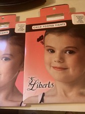 2 X LIBERTS Child Nylon Tights White 4-6 Years.